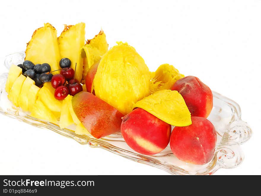 Fruit Plate Closeup.