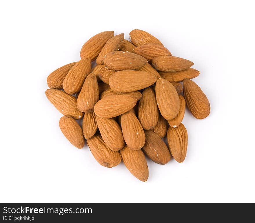 Pile of almonds