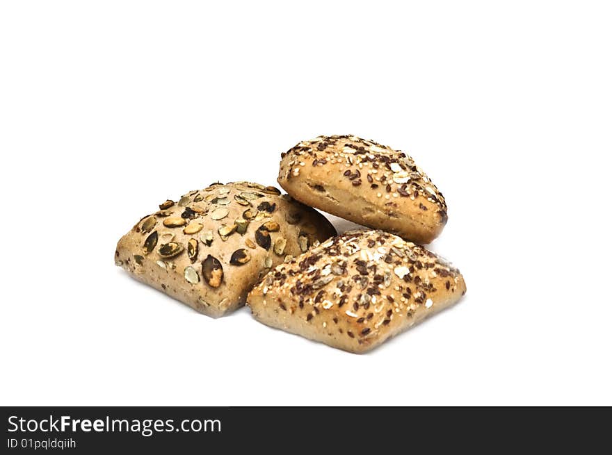 Healthy bread with seeds on