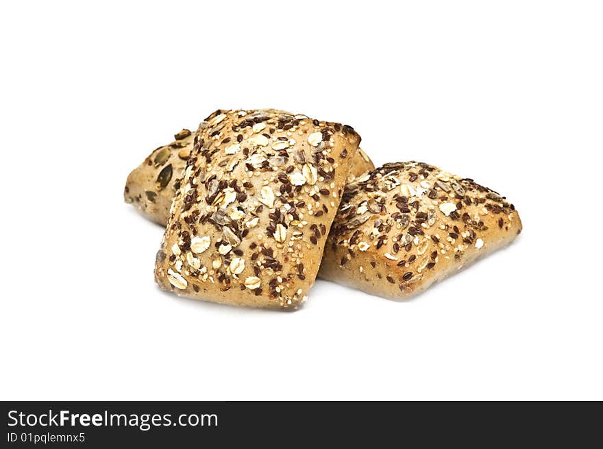 Healthy bread with seeds on