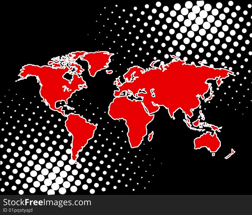 World map vector illustration art