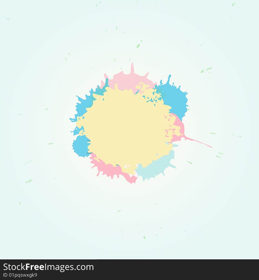 Pastel color drops. Vector artwork. Pastel color drops. Vector artwork.