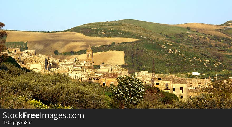 Poggioreale ruins, the old city