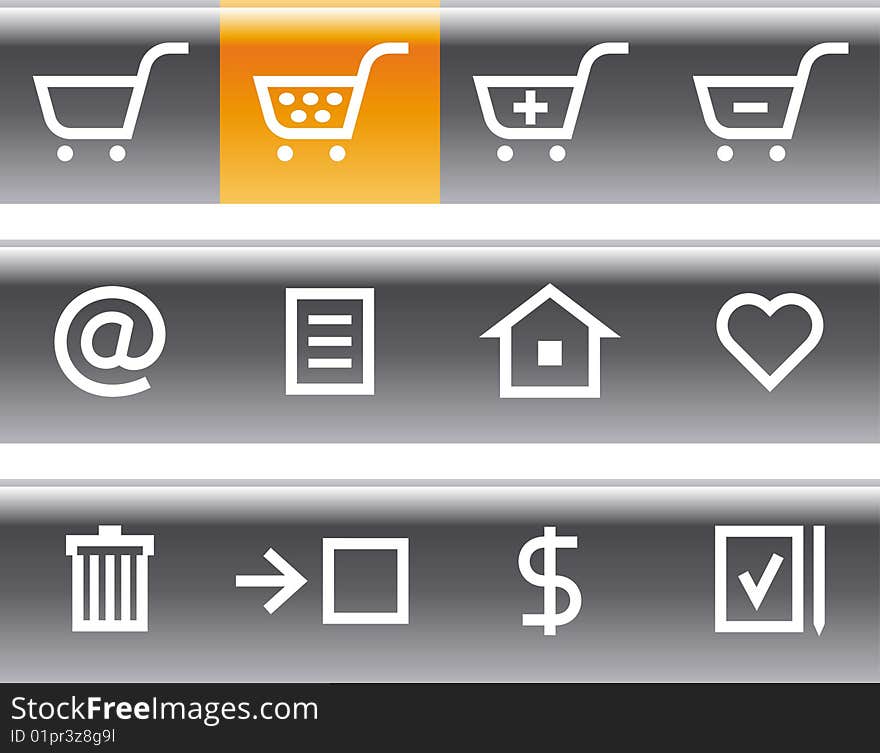 Original  icons for web, software etc. on white background. Original  icons for web, software etc. on white background