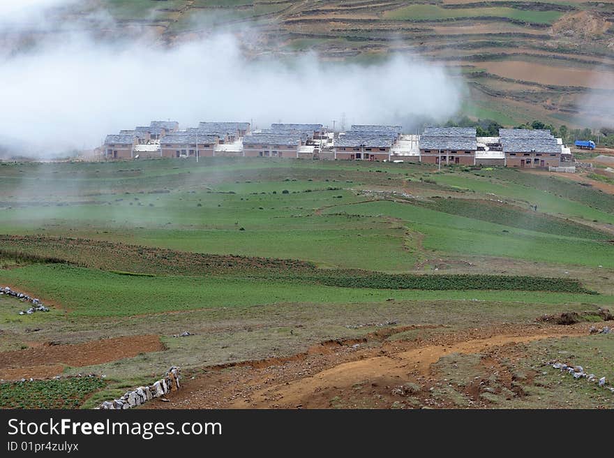 Great mountain scenery in rural highlands. Great mountain scenery in rural highlands