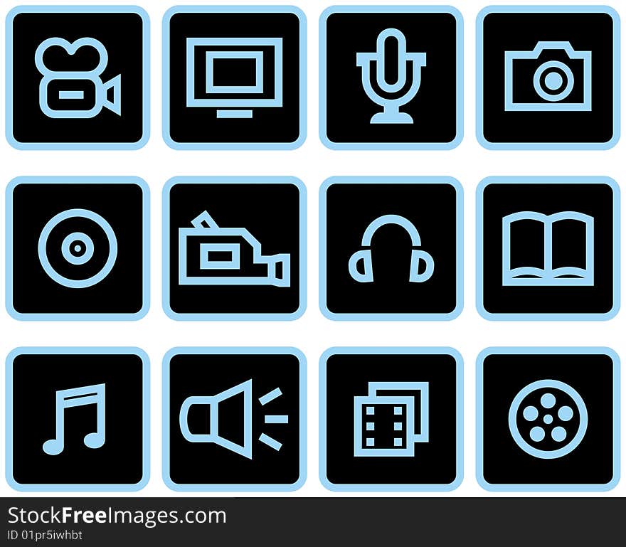 Media - Vector Icons Set