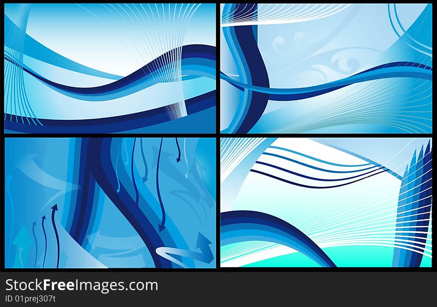 Abstract background in sine-blue tones. Abstract background in sine-blue tones