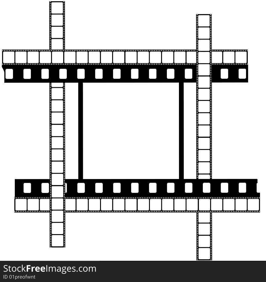 Framework from a film, a template for designers. Framework from a film, a template for designers