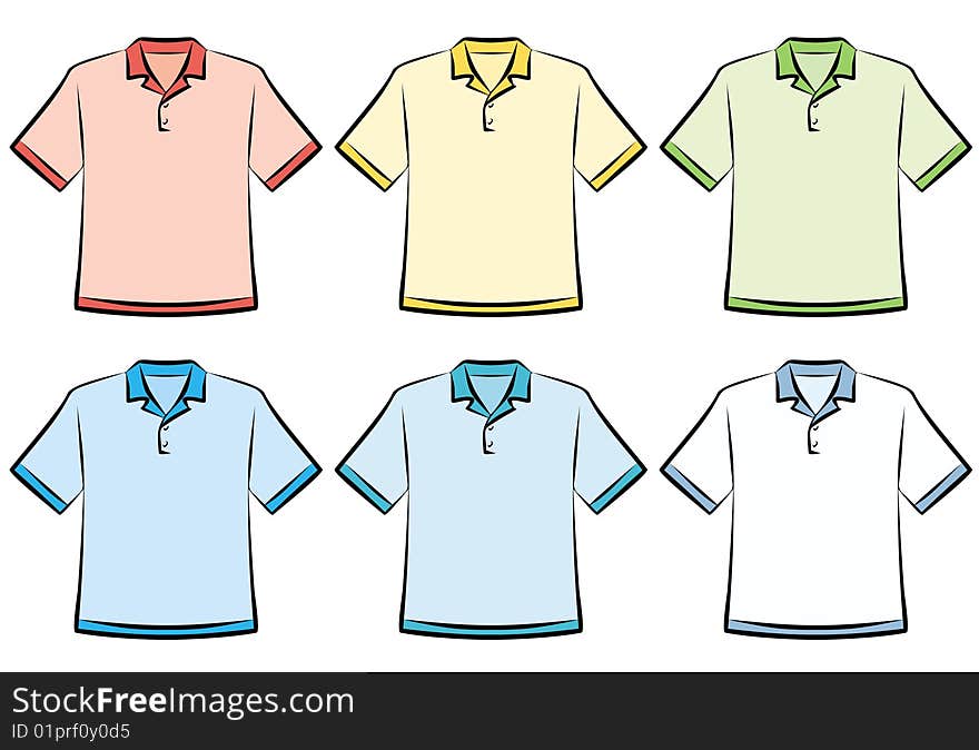 Polo shirts - Vector Illustration