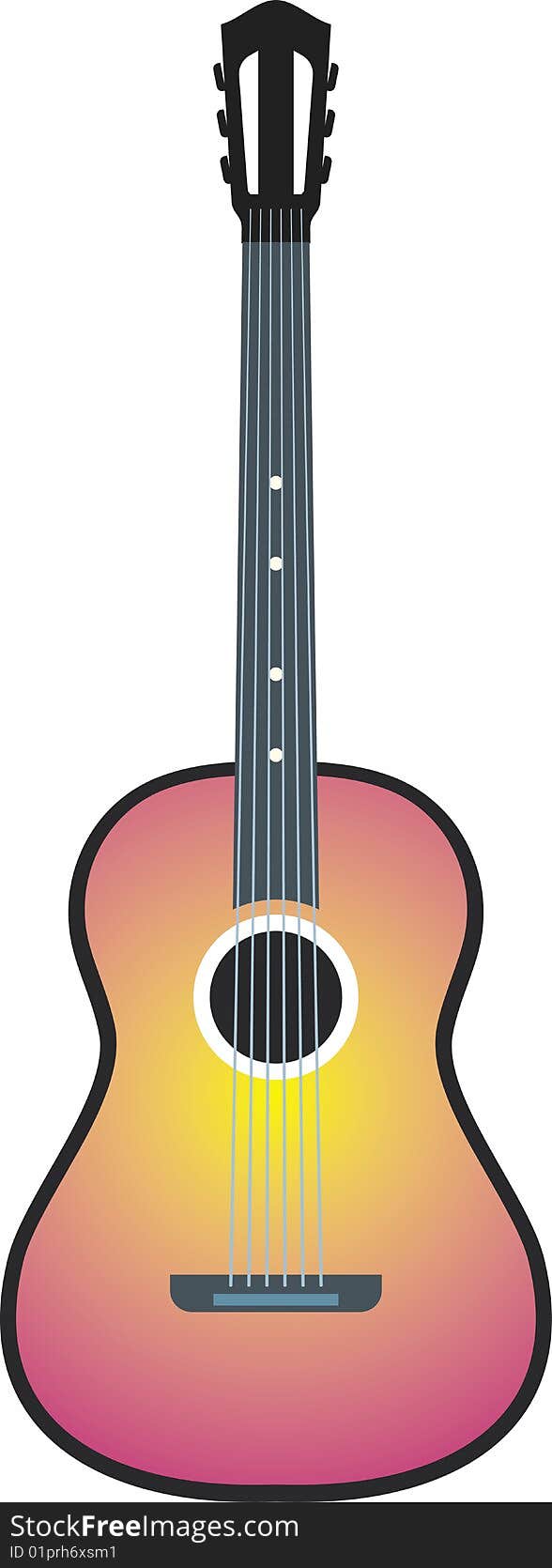 Acoustic guitar (Vector)