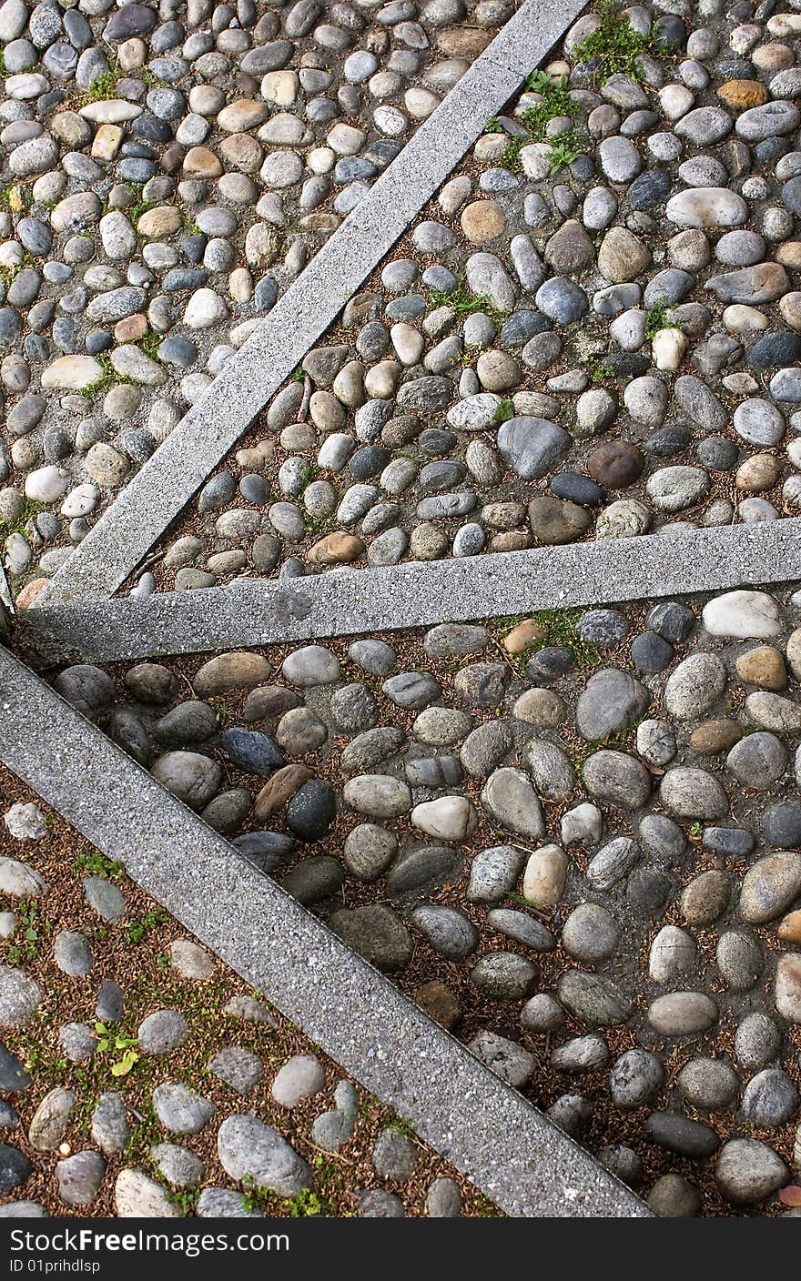 Staircase of boulders in the river. Staircase of boulders in the river