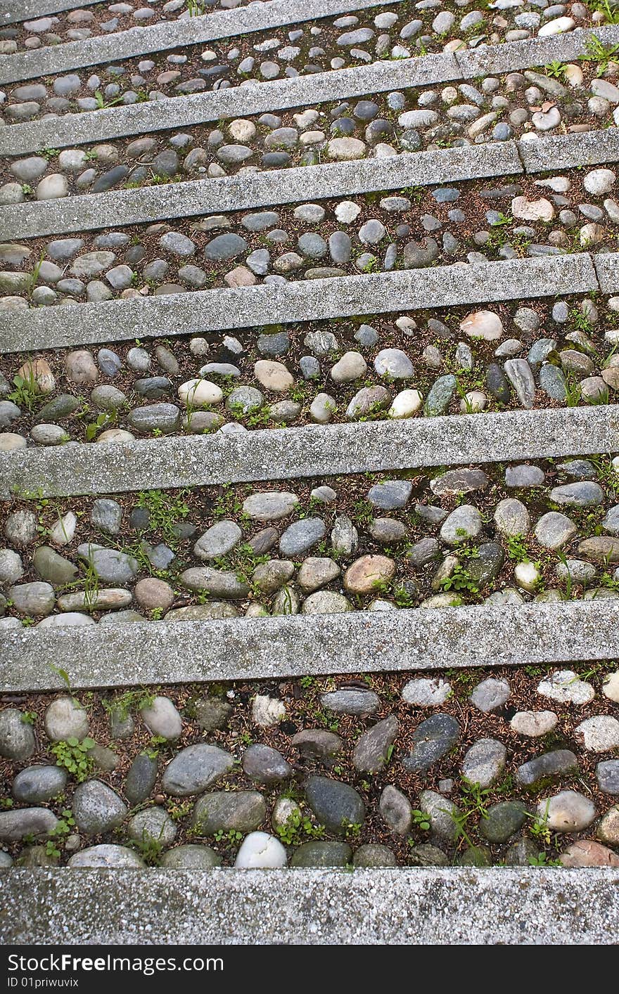 Staircase of boulders in the river. Staircase of boulders in the river