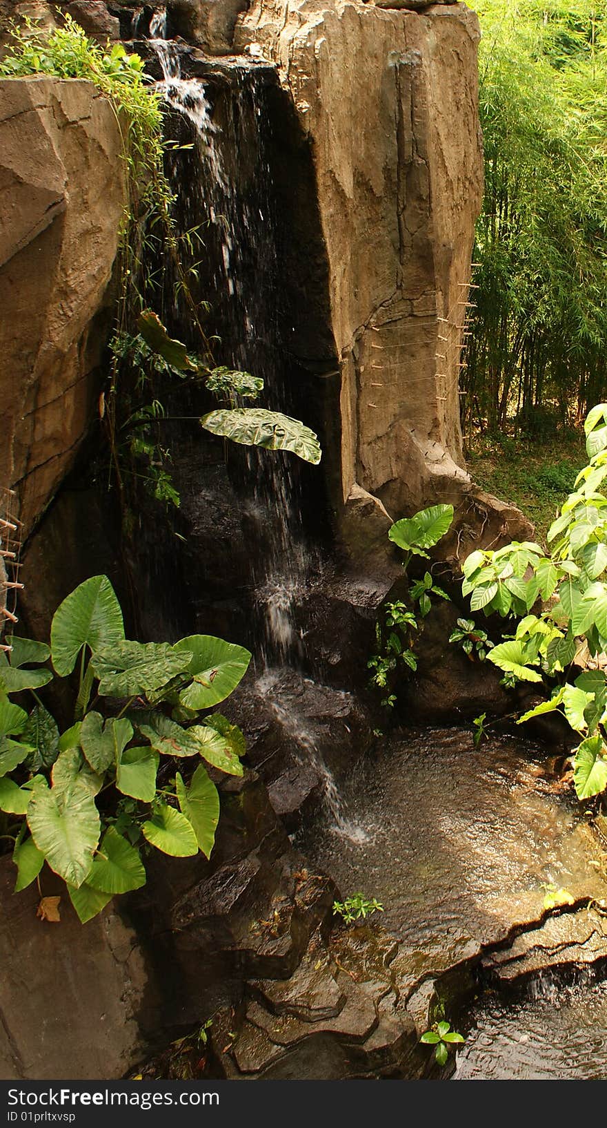 Waterfall at Bali, Indonesia. Safari Park. Waterfall at Bali, Indonesia. Safari Park.