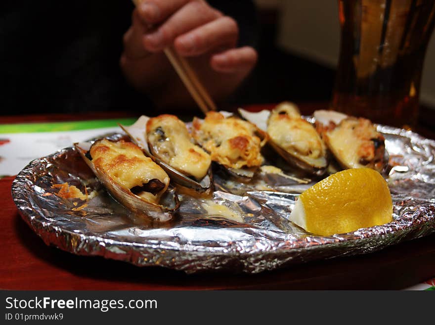 Fried oysters