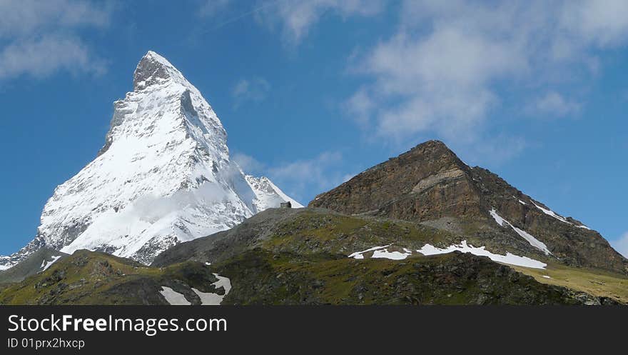 This the matterhorn in zermatt switzerland. This the matterhorn in zermatt switzerland