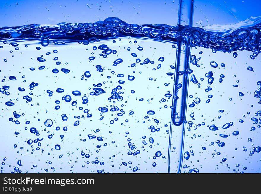 Background with splashing water.Water drop