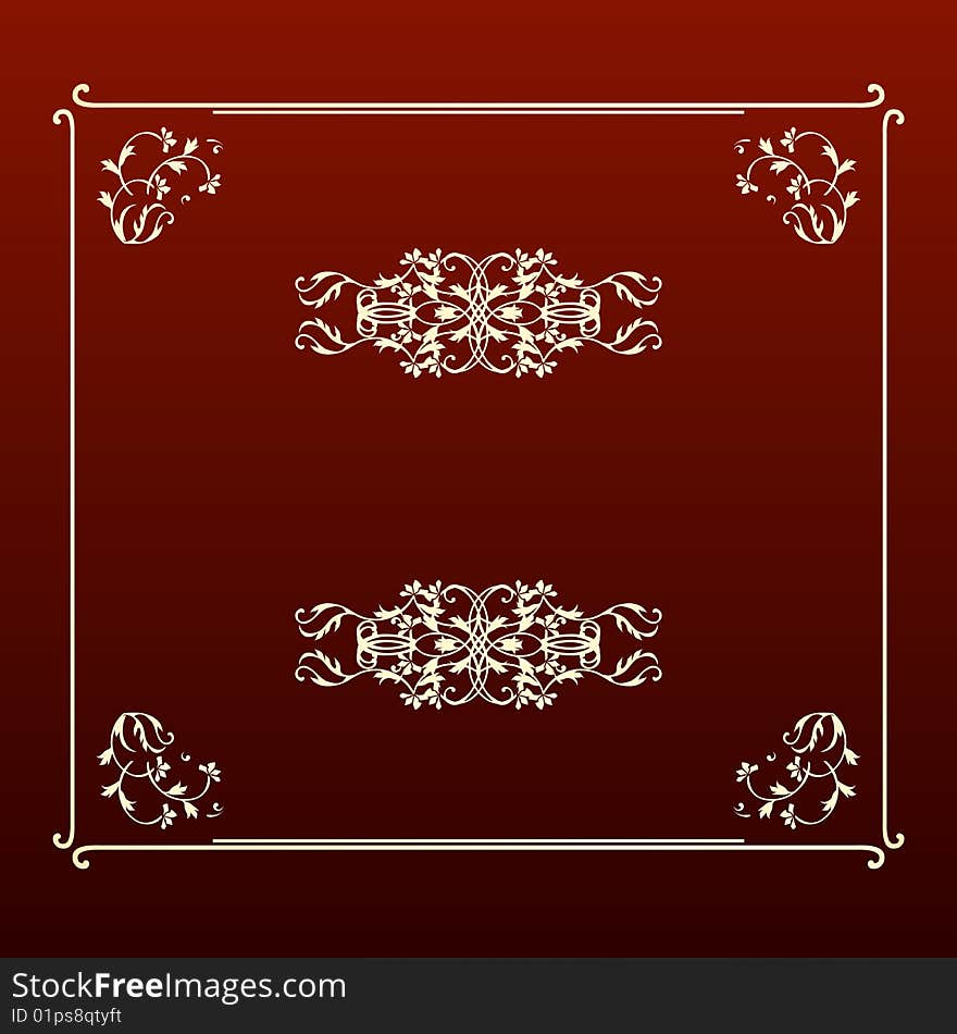 Illustration of Elegent Design Frame. Illustration of Elegent Design Frame.