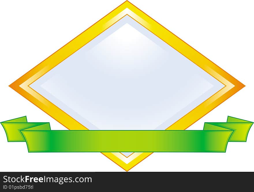 Vector illustration isolated on white background - Emblem. Vector illustration isolated on white background - Emblem