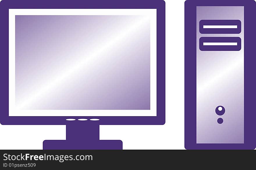 Desktop Computer  (Vector)