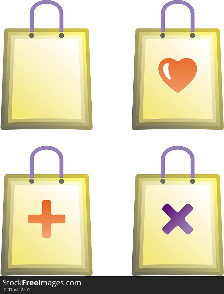 Shopping Bag Vector Icons