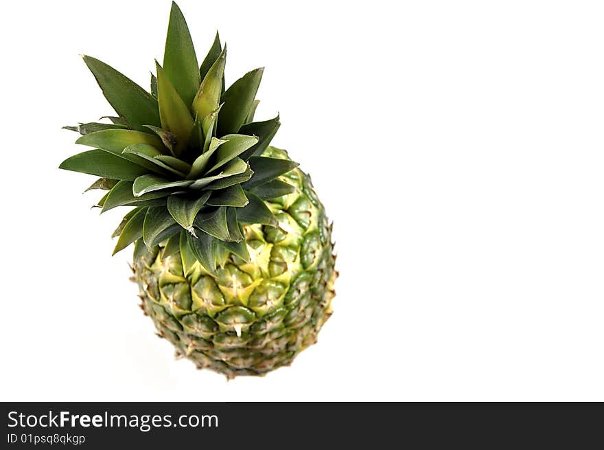 Pineapple Isolated Over White.