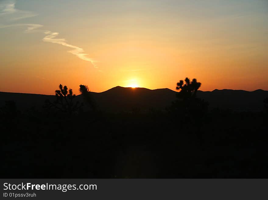 Sunset in Canyon