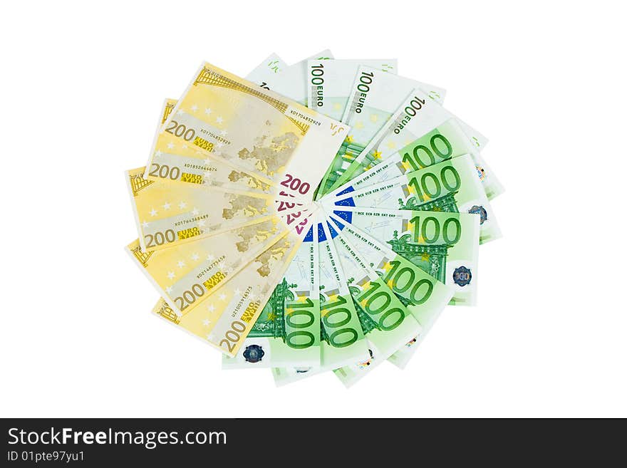 Euro isolated on white background. Euro isolated on white background