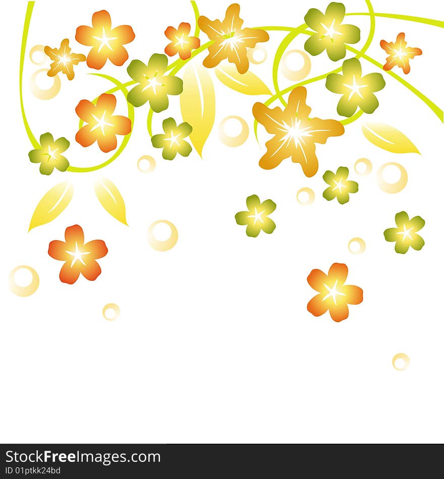 Floral background for designs and others. Floral background for designs and others