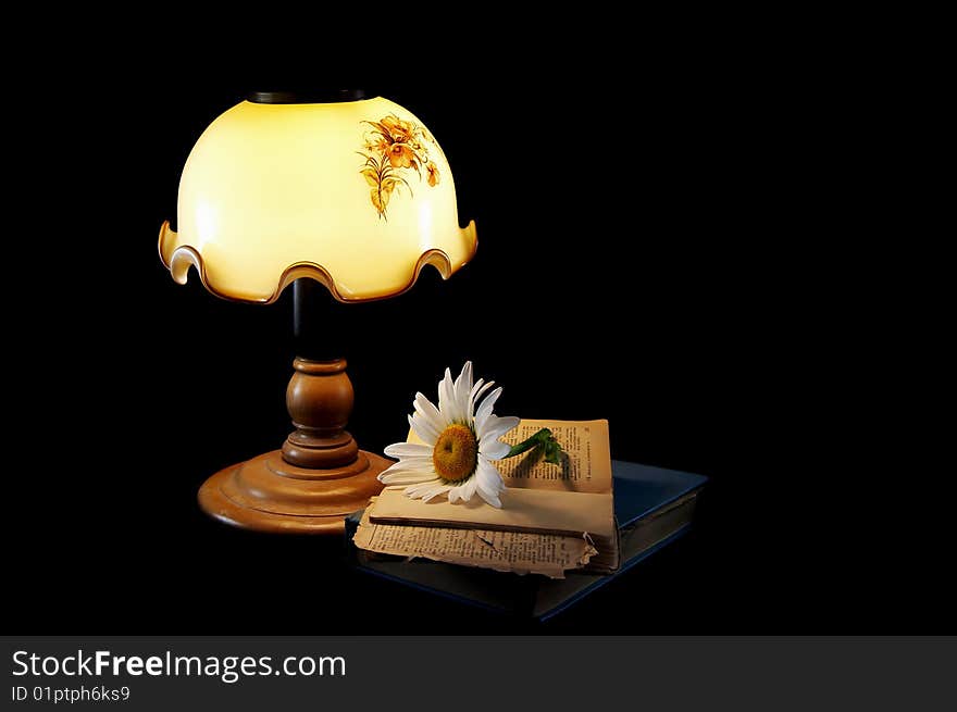 Lamp and flower