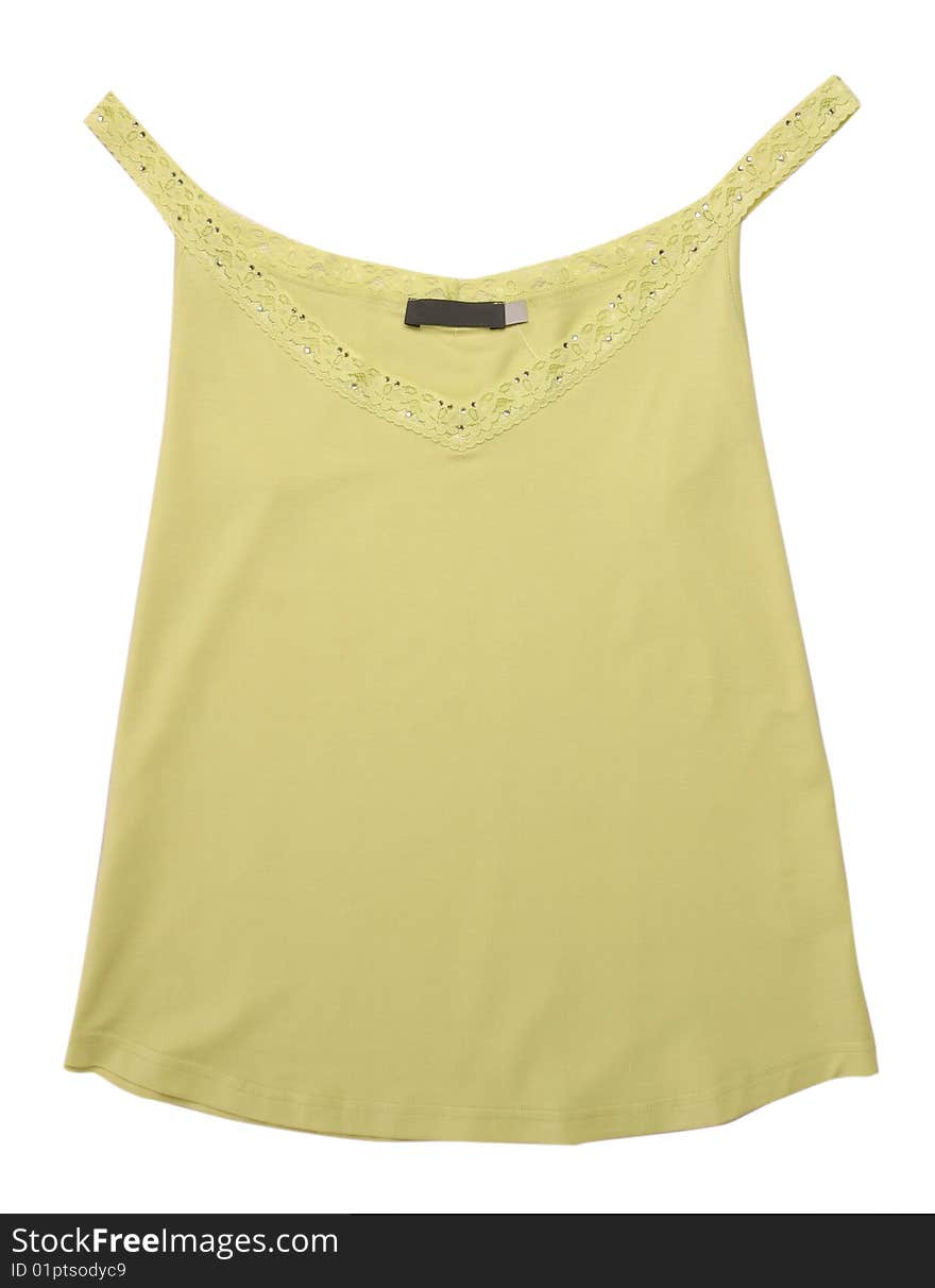 Yellow blouse vest shirt