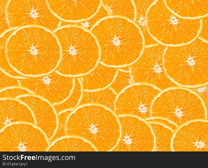 Extreme close up of orange slices. Extreme close up of orange slices