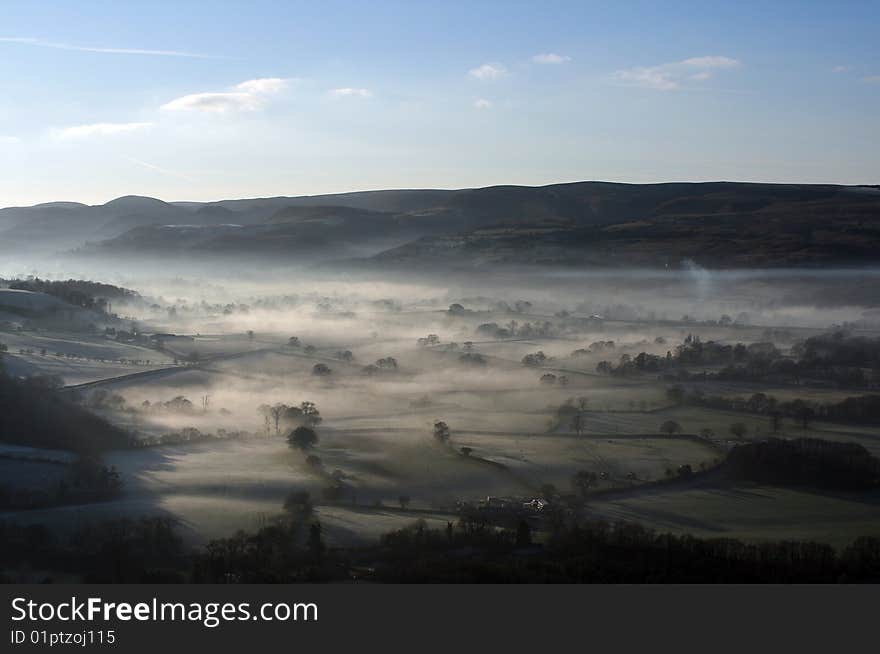 Misty landscape