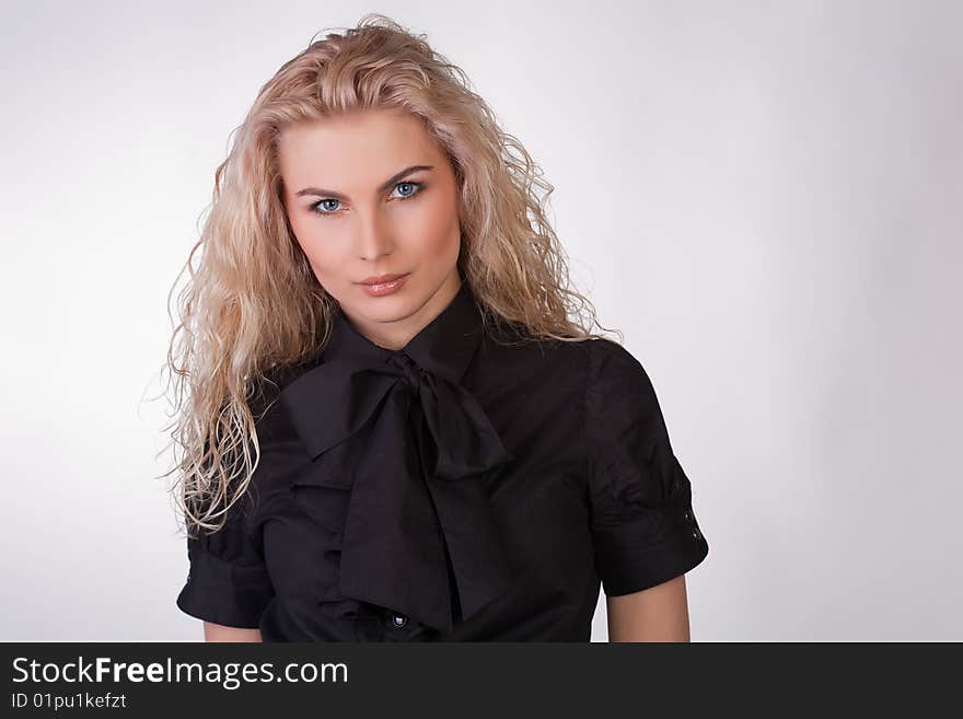 A shot of a nice girl, studio shot