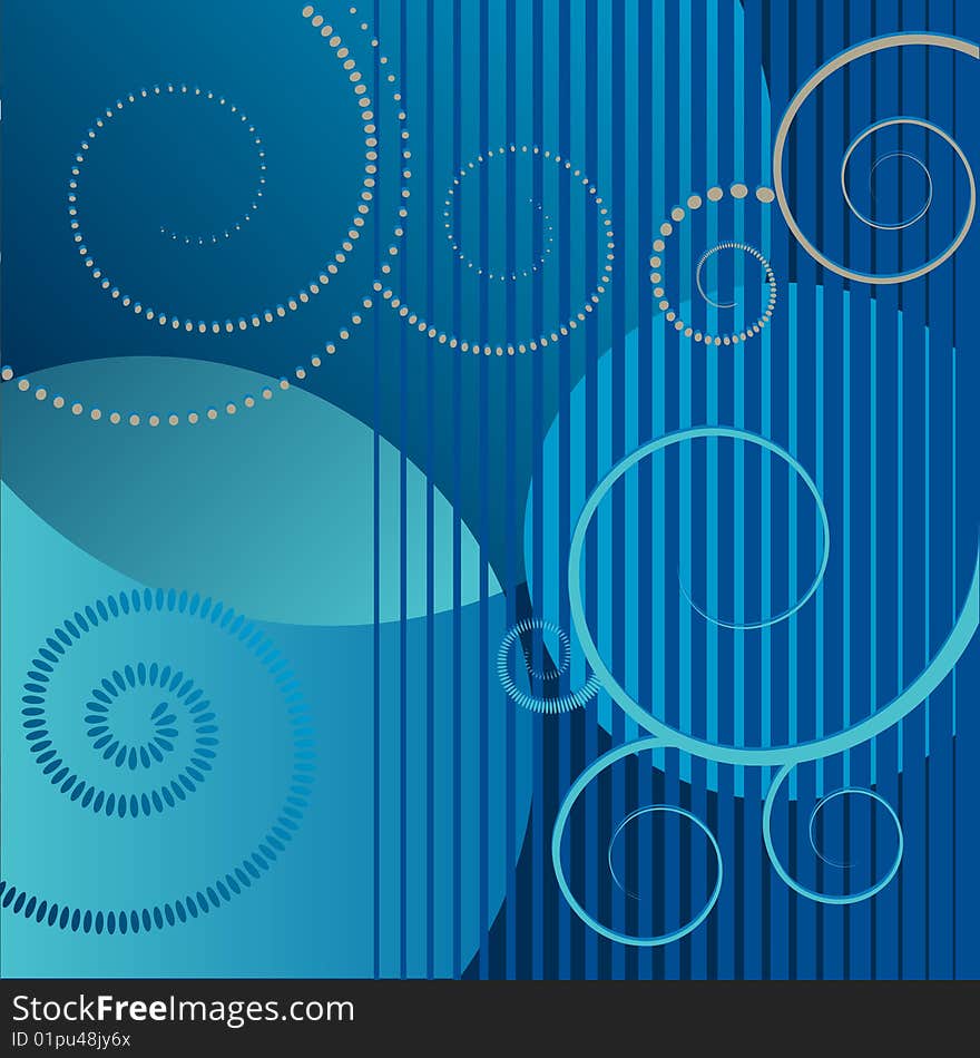 Abstract blue background. Vector illustration