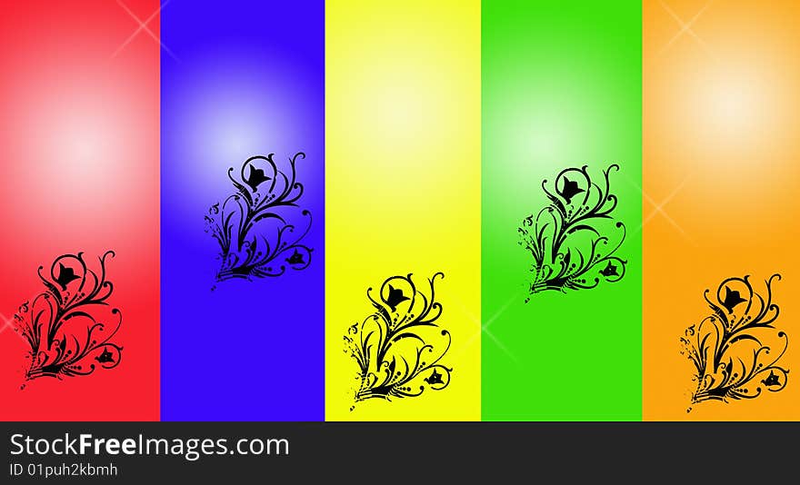 Just beauty colorful floral background