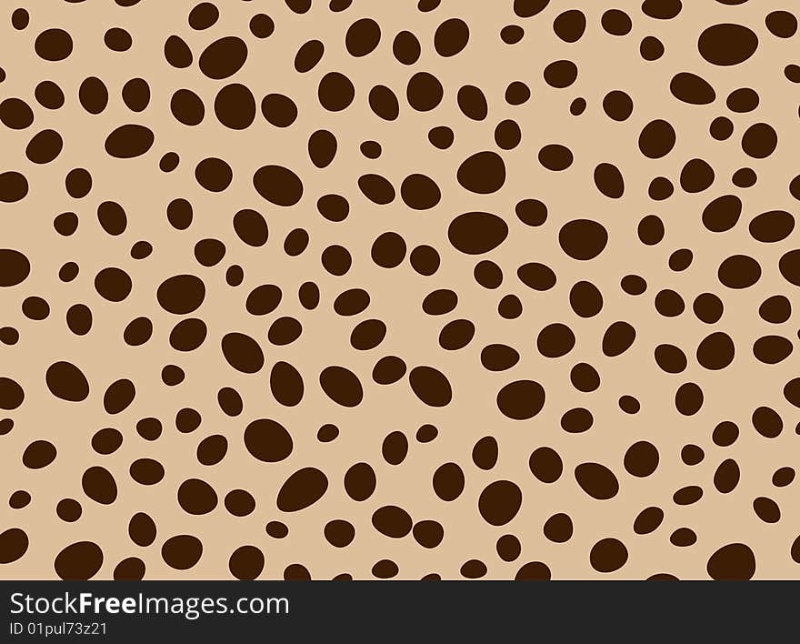 Black point on the  brown background