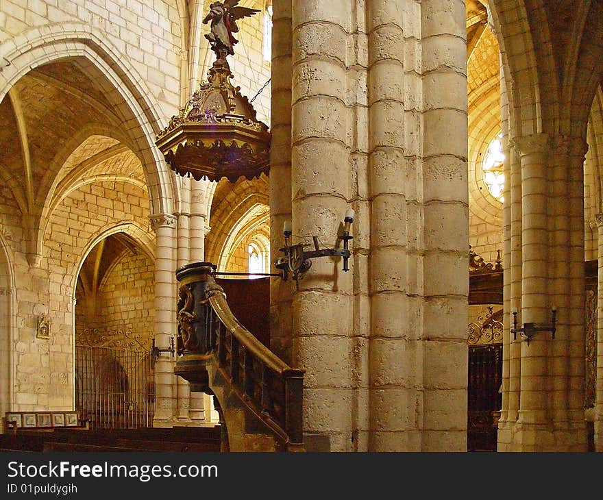 The church of Covarrubias, Burgos, Spain