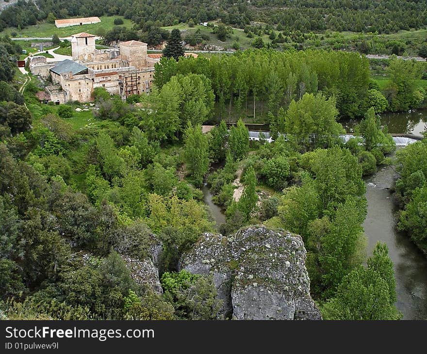 The monastery of San Pedro de Arlanza in Burgos