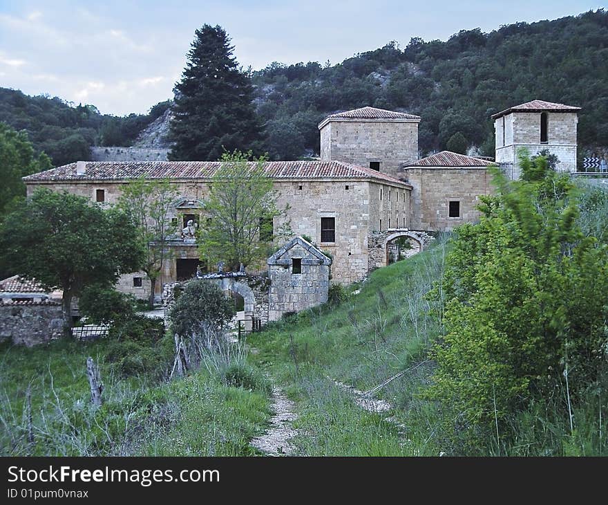 The monastery of San Pedro de Arlanza in Burgos