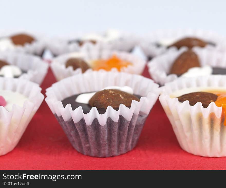 Chocolate Candies Close Up