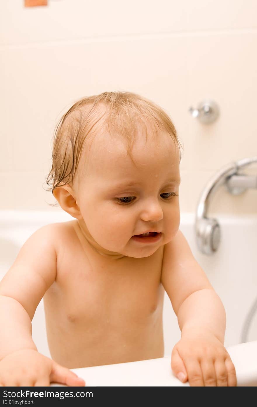 Baby In Bath