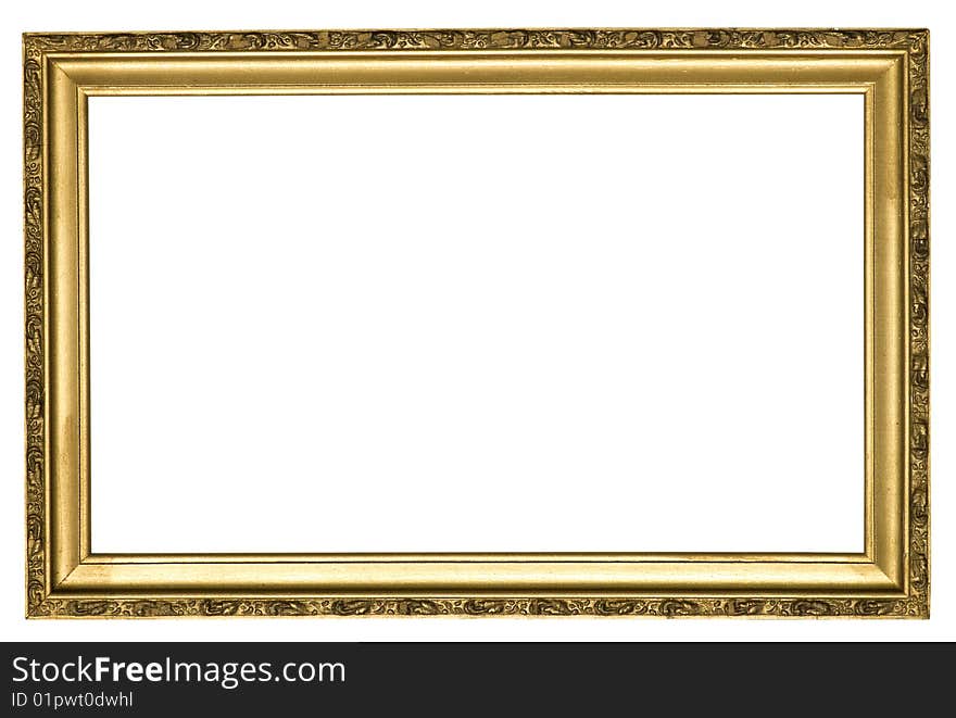 A picture frame on a white