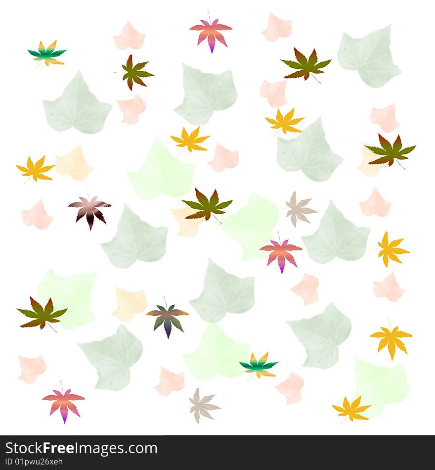 Autumn leaf pattern