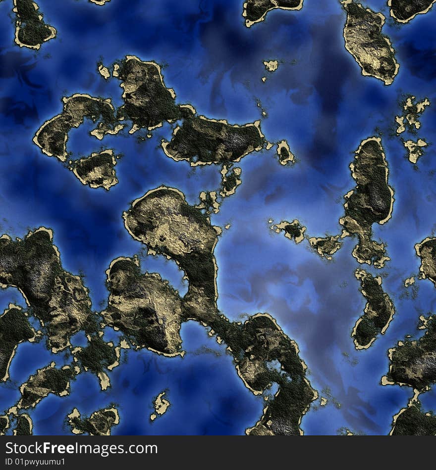 High quality computer generated abstract imade of earth from space