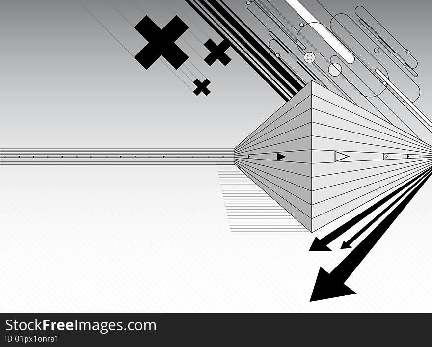 Abstract style architectural background vector