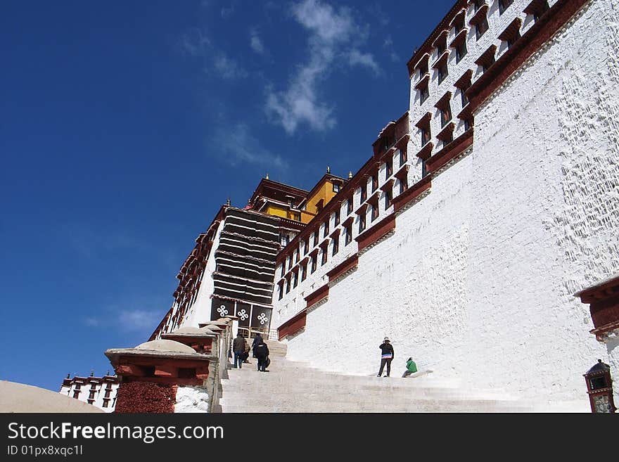 The Potala Palace in Lhasa,Tibet