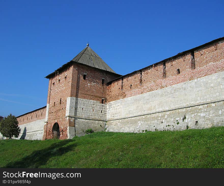 View on one of Kremlin of Zarajsk ,Russia. View on one of Kremlin of Zarajsk ,Russia