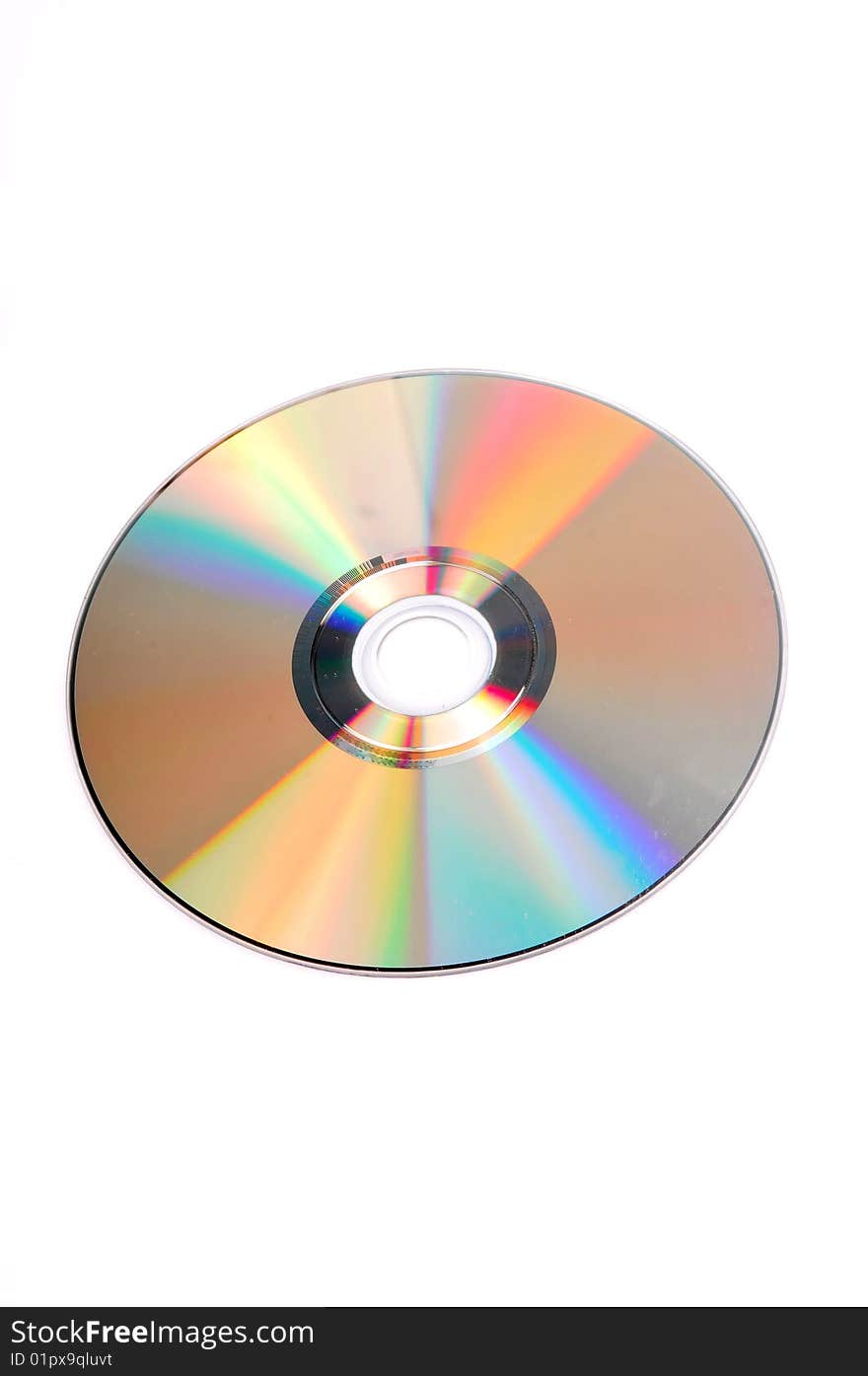 Compact disc isolated on white background.