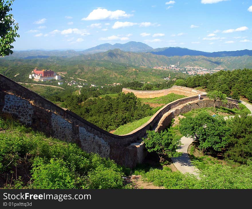 Mountain landscape of Chenge, China. Mountain landscape of Chenge, China