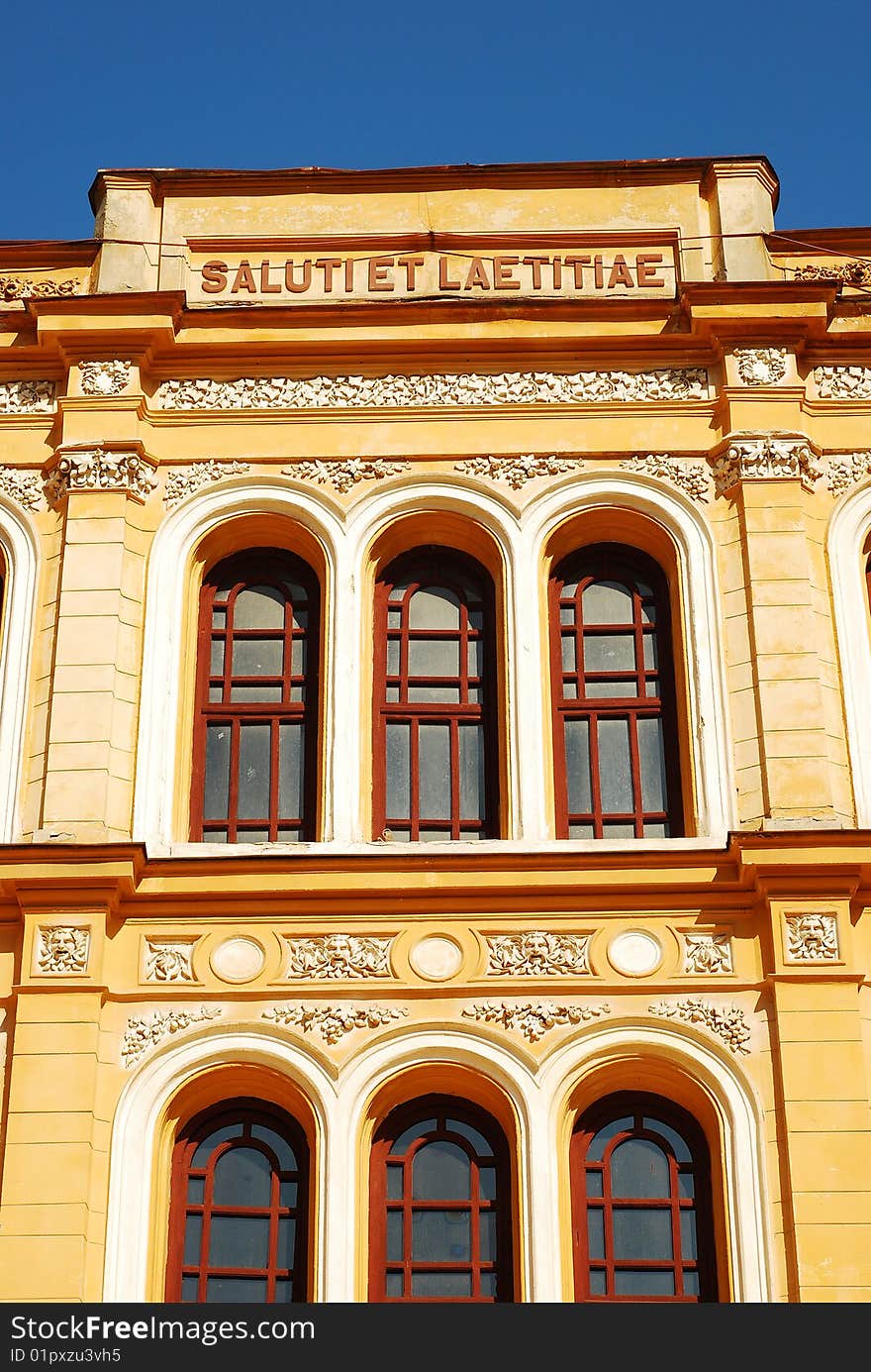 Detail of an ancient roman building